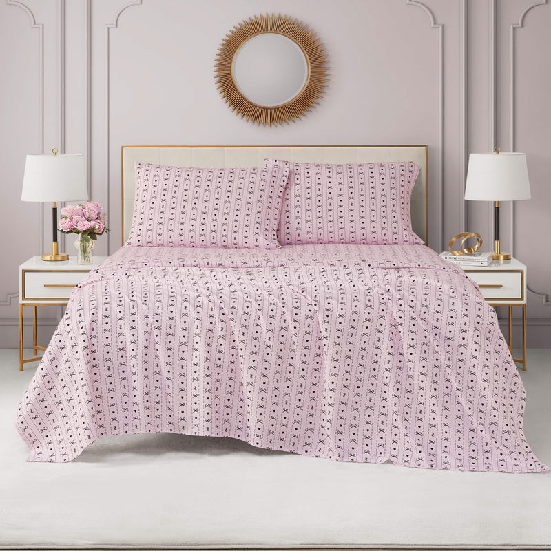 Printed Microfiber Sheet Set