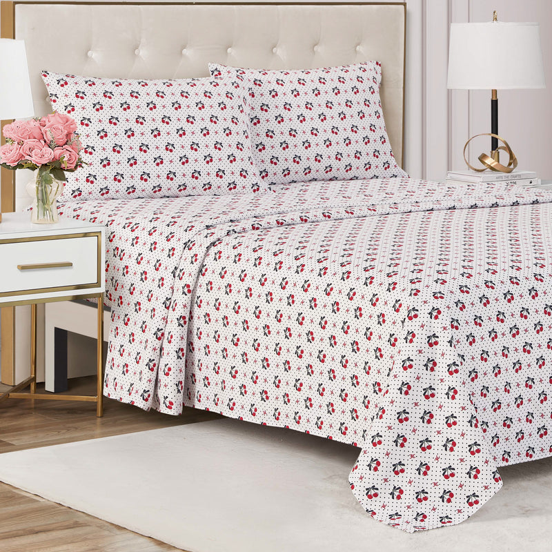 Printed Microfiber Sheet Set