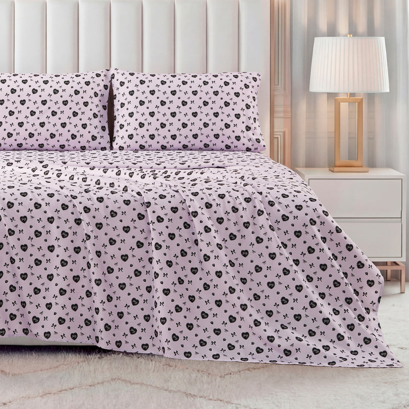 Printed Microfiber Sheet Set