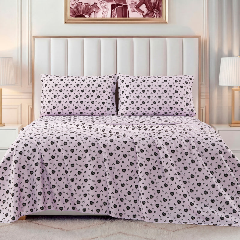 Printed Microfiber Sheet Set