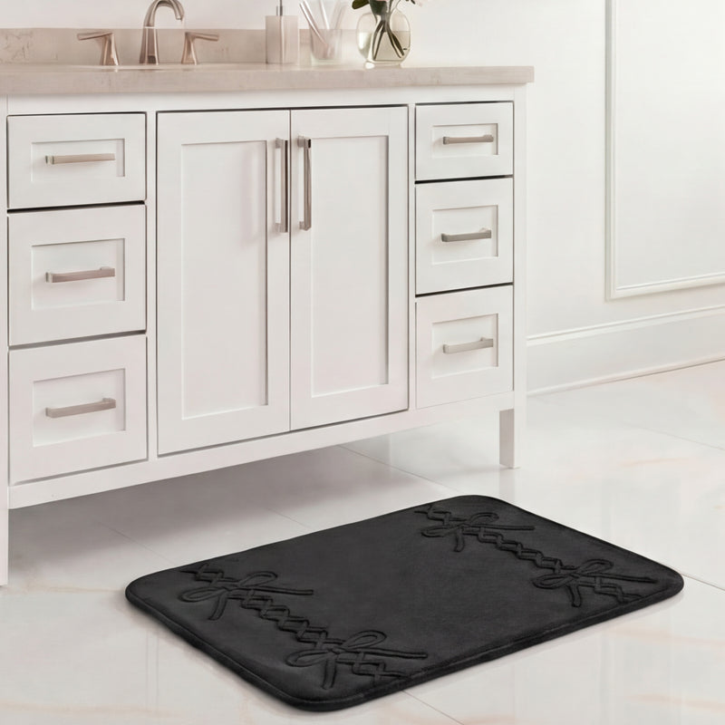 Quilted Memory Foam Bath Mat, 17" x 24"
