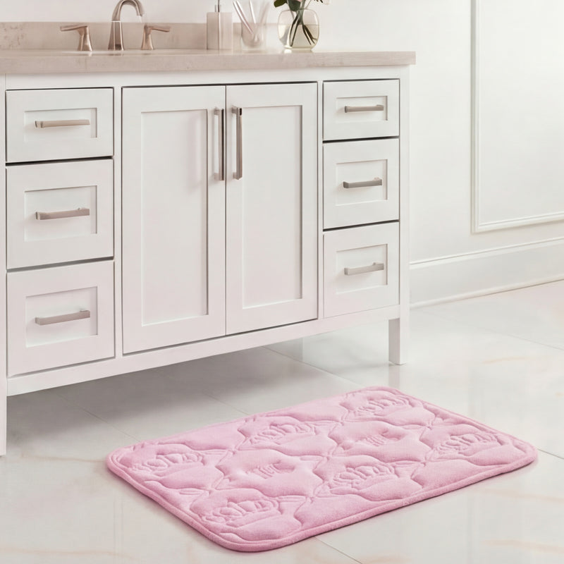 Quilted Memory Foam Bath Mat, 17" x 24"