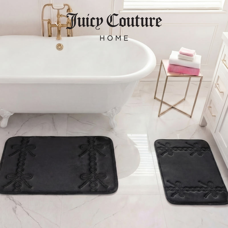 Quilted Memory Foam Bath Mat 2-Piece Set