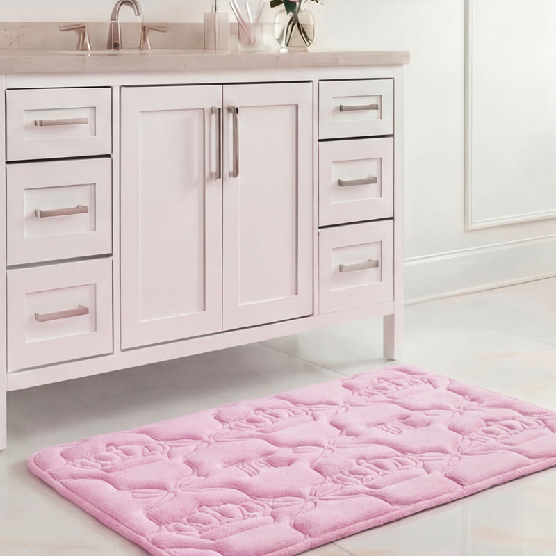 Quilted Memory Foam Bath Mat, 20" x 32"