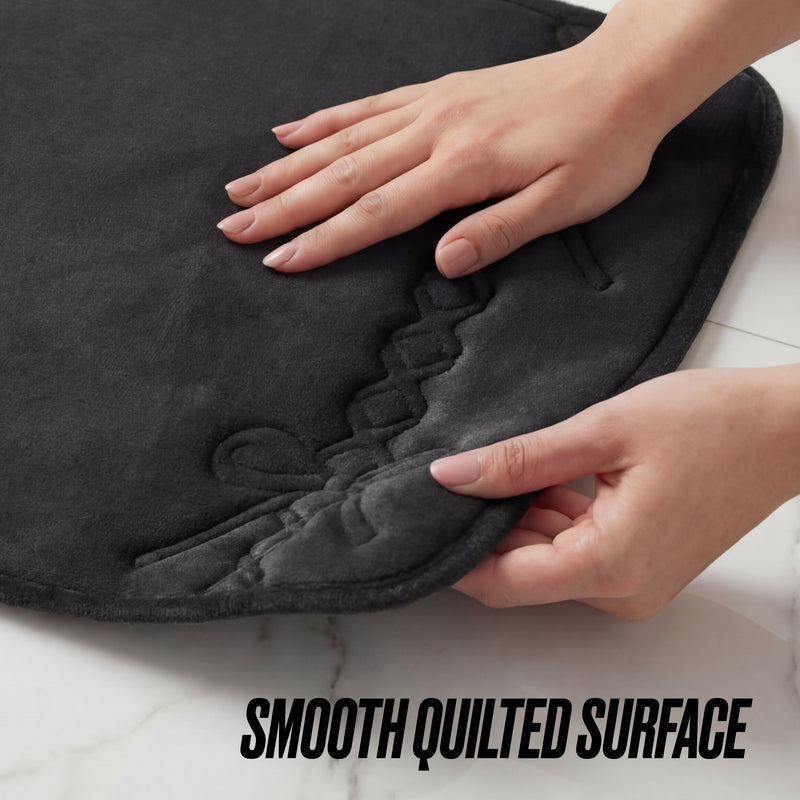 Quilted Memory Foam Bath Mat, 20" x 32"