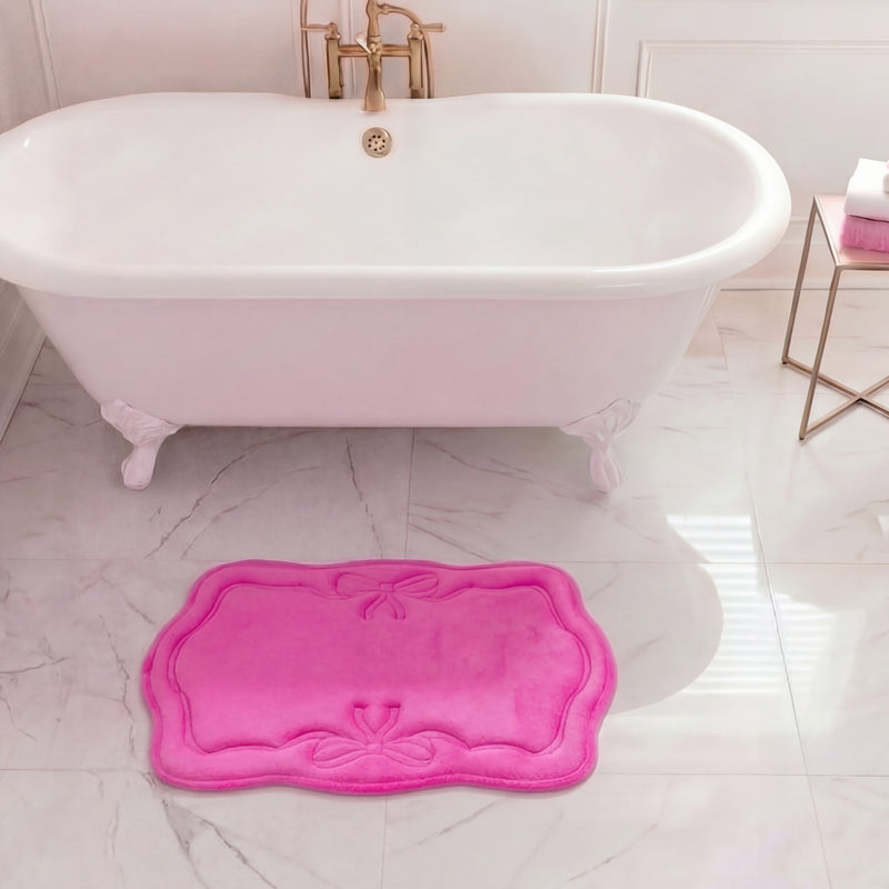 Quilted Memory Foam Bath Mat, 17" x 24"