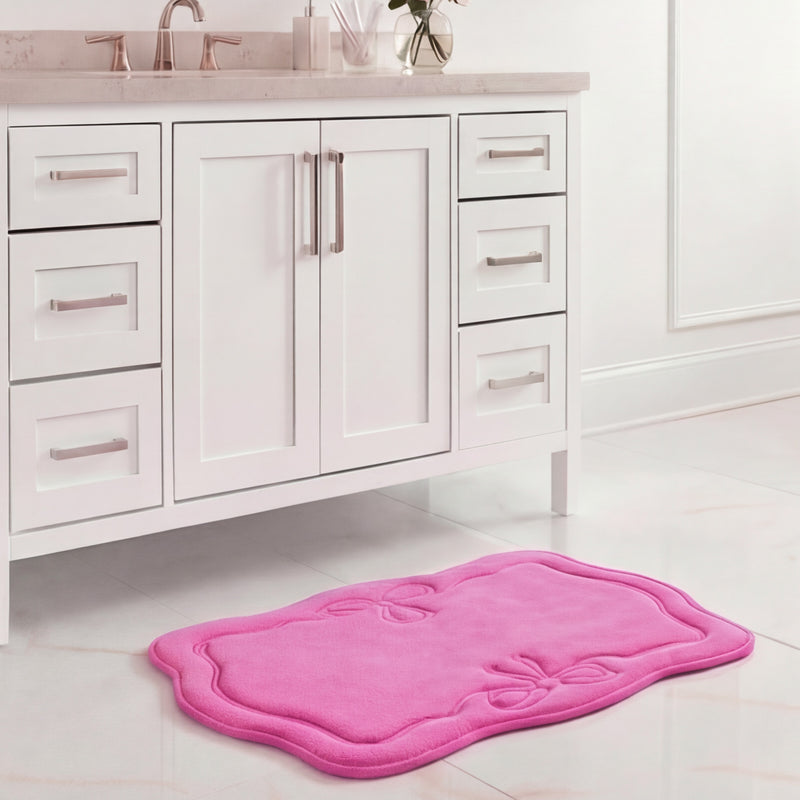 Quilted Memory Foam Bath Mat, 17" x 24"