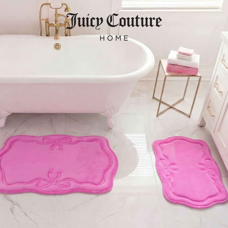 Quilted Memory Foam Bath Mat 2-Piece Set