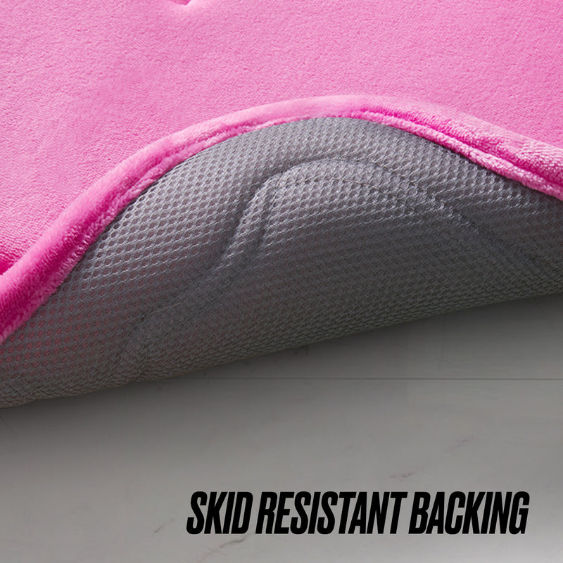 Quilted Memory Foam Bath Mat 2-Piece Set