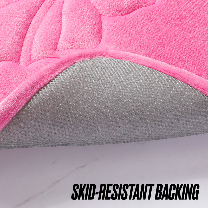 Quilted Memory Foam Bath Mat, 17" x 24"