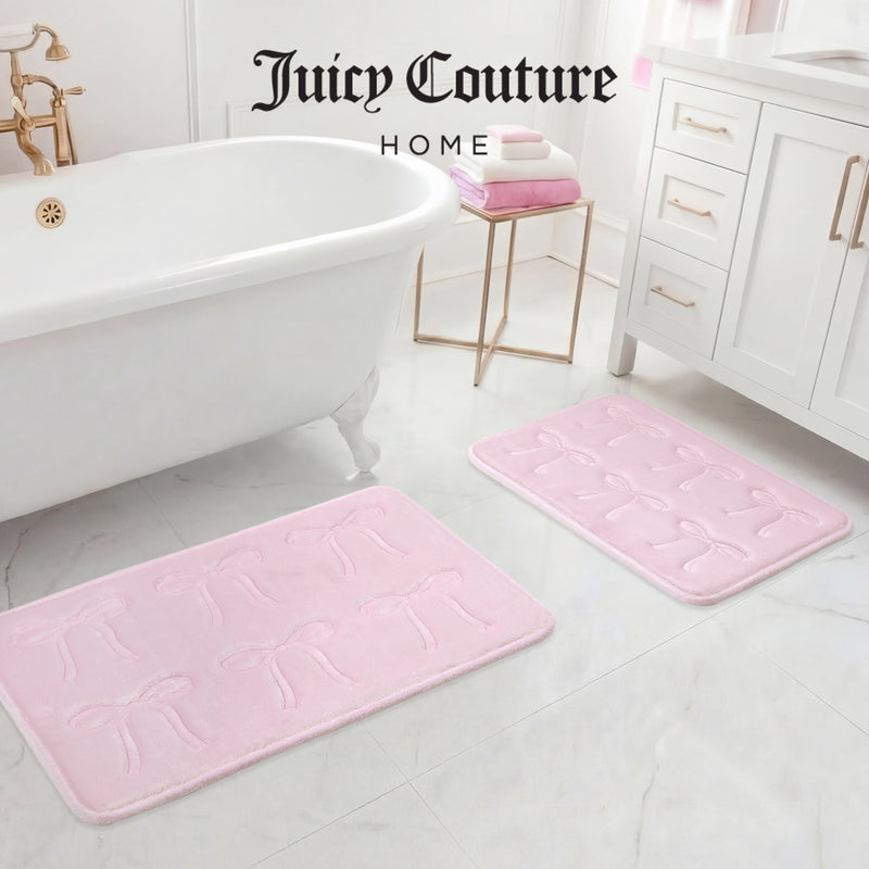 Quilted Memory Foam Bath Mat 2-Piece Set