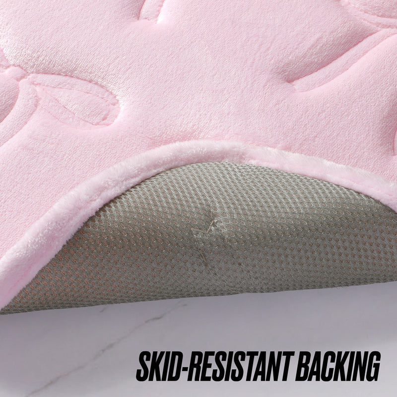 Quilted Memory Foam Bath Mat 2-Piece Set