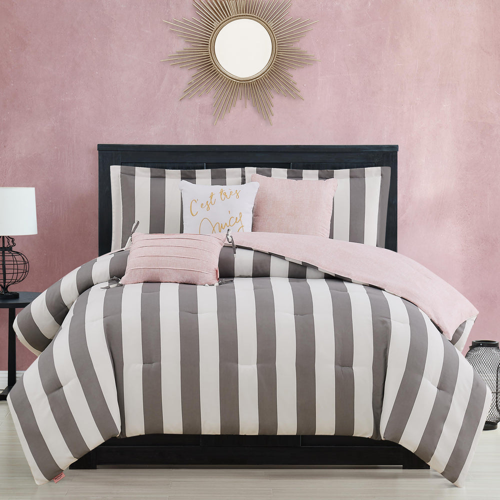 Cabana Striped Reversible Comforter Set - Juicy Couture