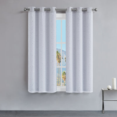 Melody Embellished Double Layer Curtains