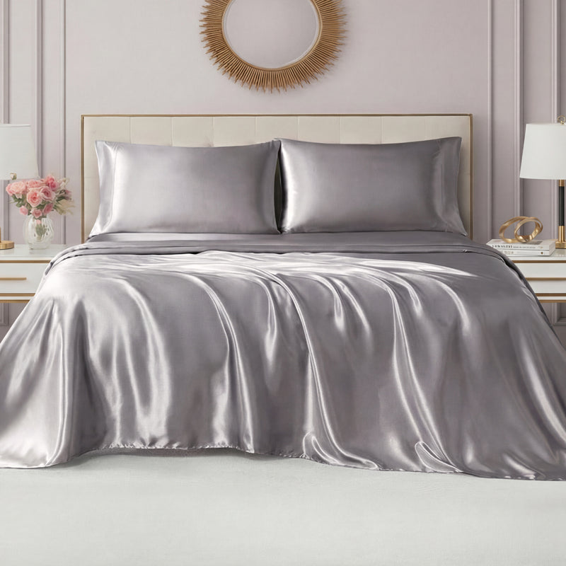Solid Satin Sheet Set