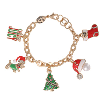 Holiday Charm Bracelet - Goldtone - Juicy Couture