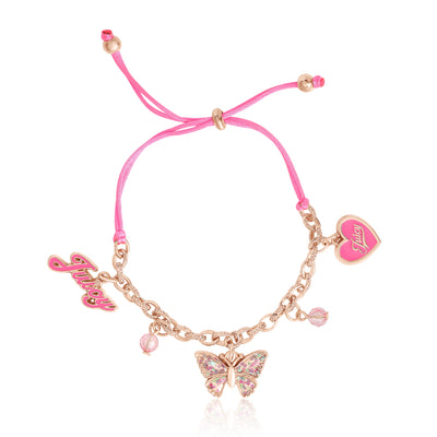 Pink Charm Bracelet - Goldtone - Juicy Couture