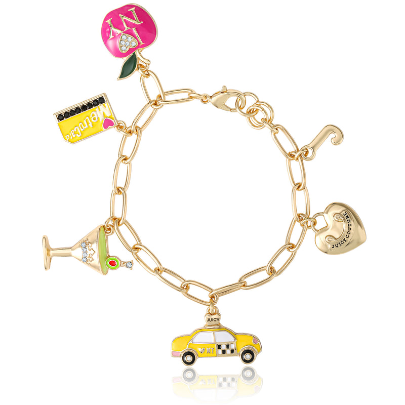 City Icons Charm Bracelet - Goldtone - Juicy Couture