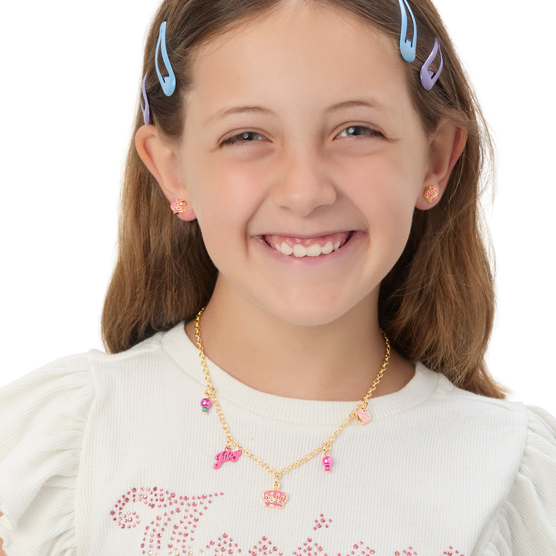 Kids Beaded Charm Necklace