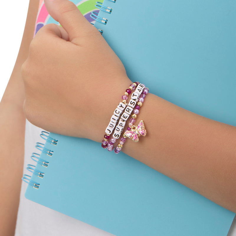 Kids Choose Juicy Superstar 3 Piece Stretch Beaded Bracelet Set
