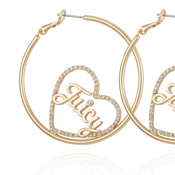 Heart Double Hoop Earrings - Juicy Couture