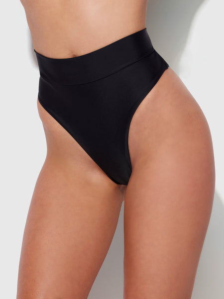 Frederick's Of Hollywood Rising Star High-Waisted Lace-Up Swim Bottom