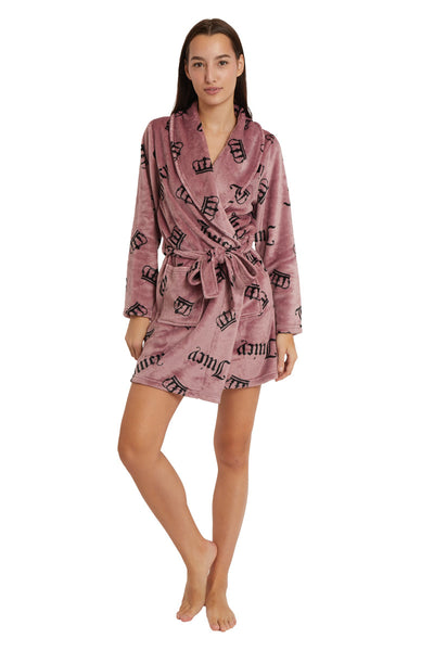 Shawl Collar Plush Robe