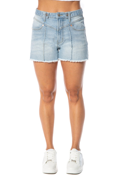 V-Front Shorts with Raw hem - Juicy Couture