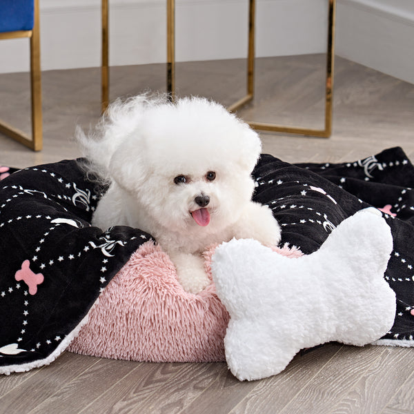 Fluffy dog blanket best sale