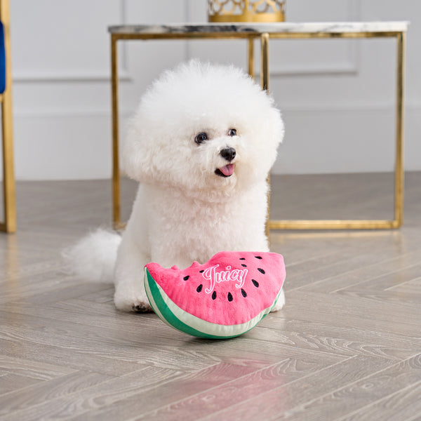 Watermelon Squeaky Pet Toy - Juicy Couture