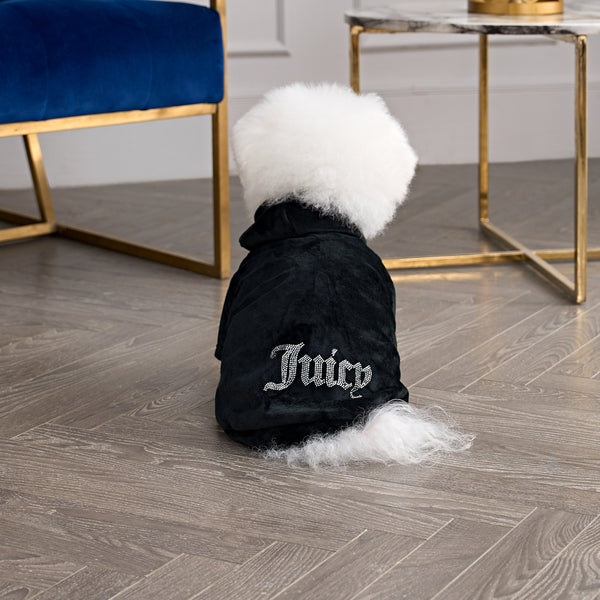 Bling Velour Pet Hoodie - Juicy Couture