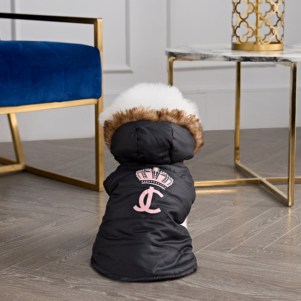 Juicy couture coat shop with fur hood