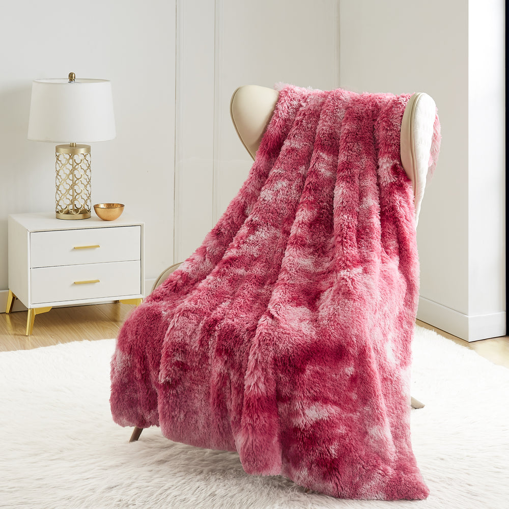 Shaggy Faux Fur Plush Blanket - Juicy Couture