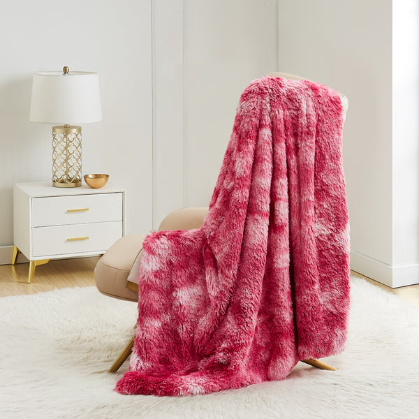 Shaggy Faux Fur Plush Blanket - Juicy Couture