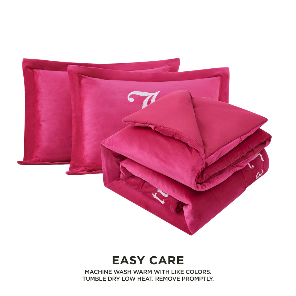 Juicy Couture Gothic Comforter Sets - Hot Pink - Twin - Twin XL