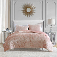 Crushed Velvet Comforter Set