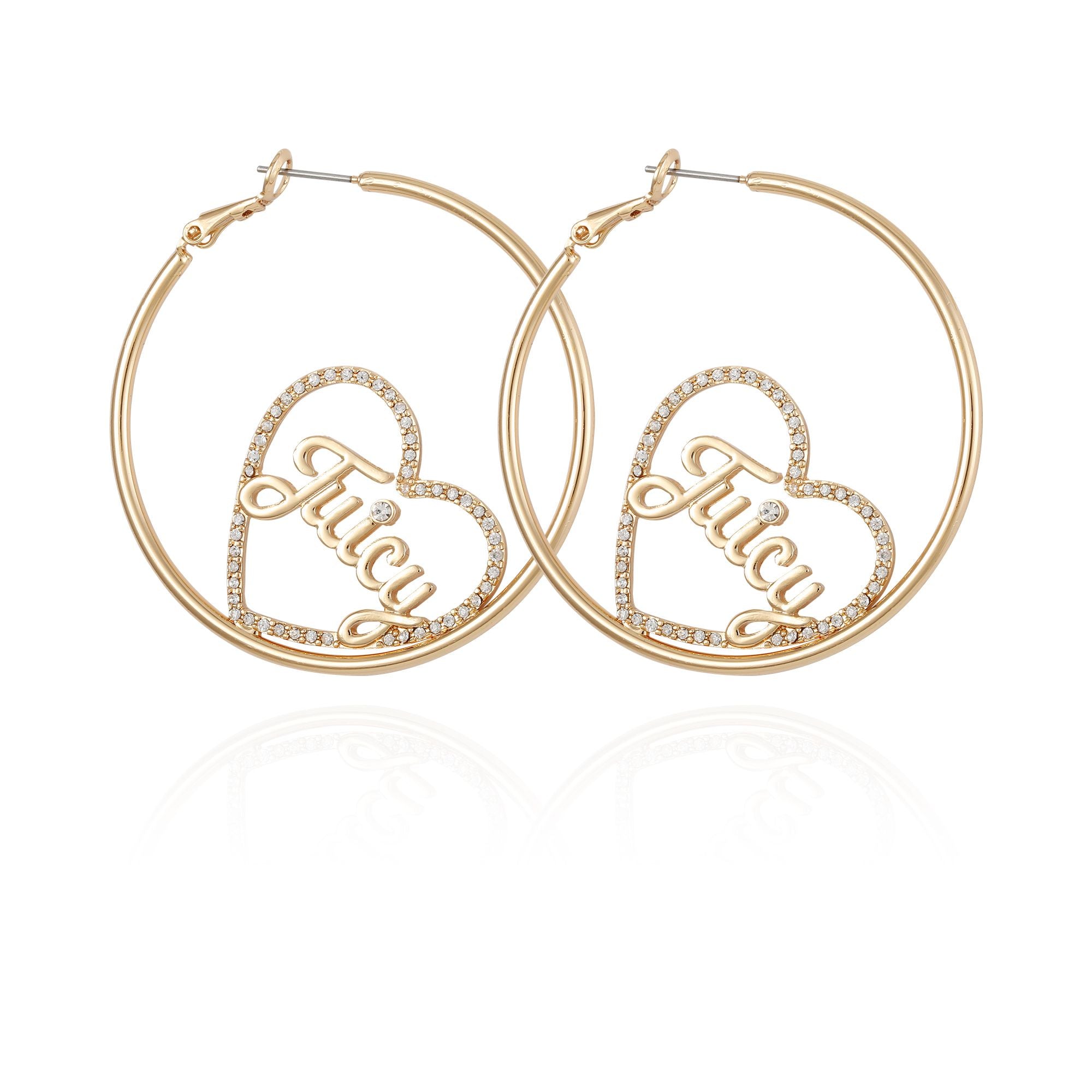 Heart Double Hoop Earrings - Juicy Couture