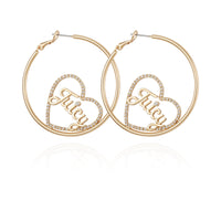 Heart Double Hoop Earrings - Juicy Couture