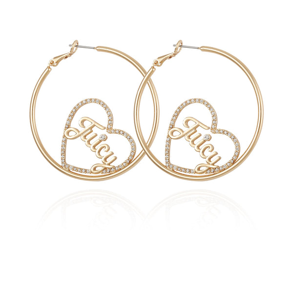 Heart Double Hoop Earrings - Juicy Couture