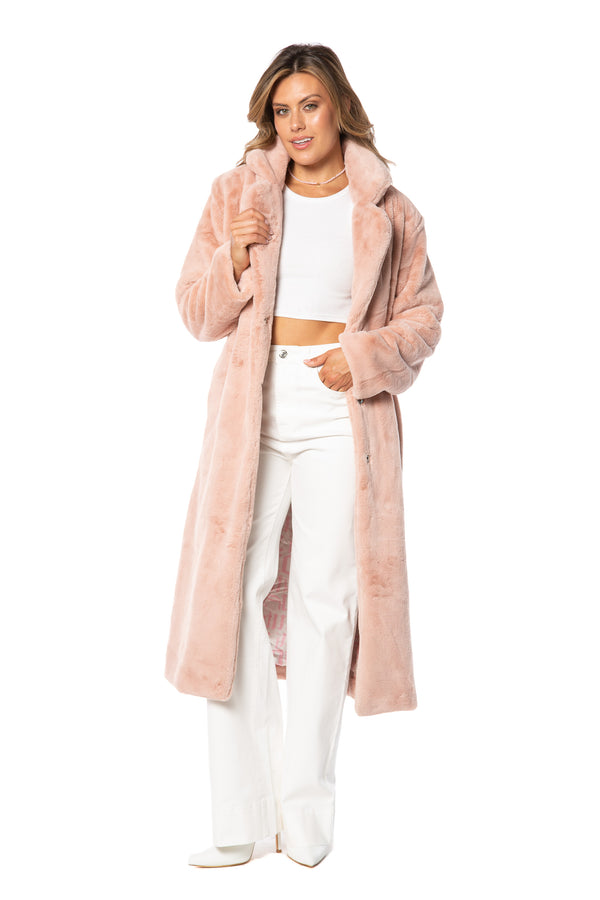 Faux Fur Teddy Trench Coat - Juicy Couture