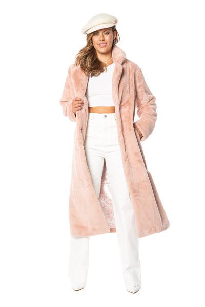 Faux Fur Teddy Trench Coat - Juicy Couture