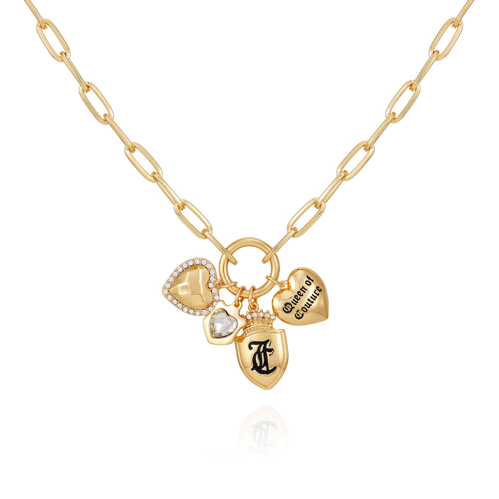 Layered Multi Charm Necklace - Juicy Couture