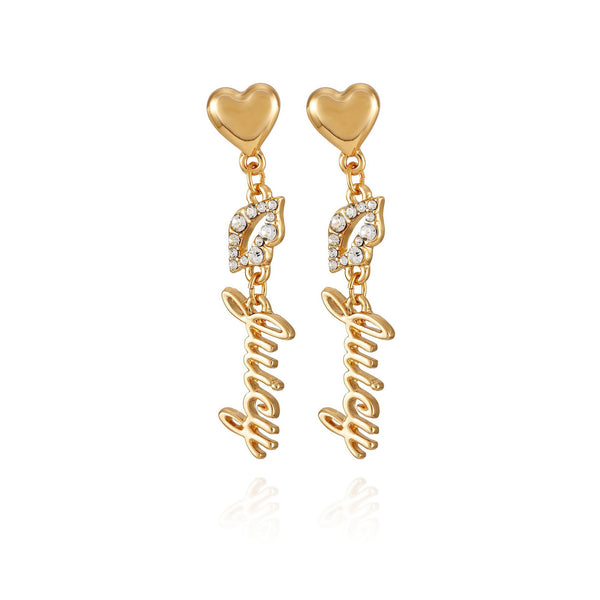 Heart Charm Drop Earrings - Juicy Couture