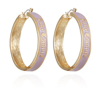 Lavender Hoop Earrings - Juicy Couture