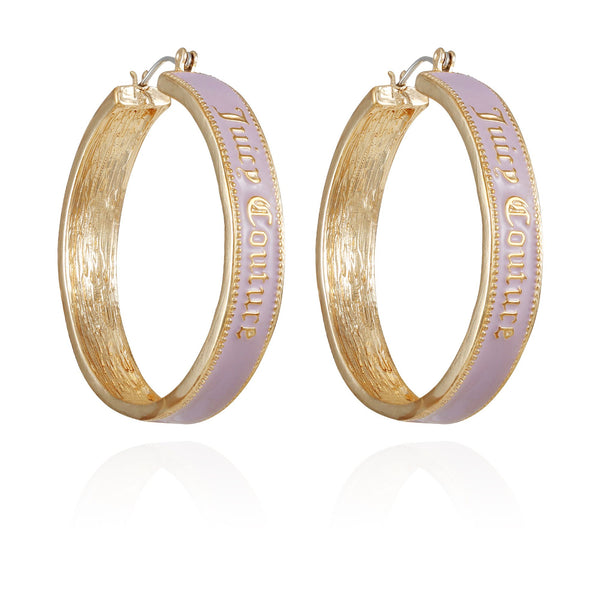 Lavender Hoop Earrings - Juicy Couture