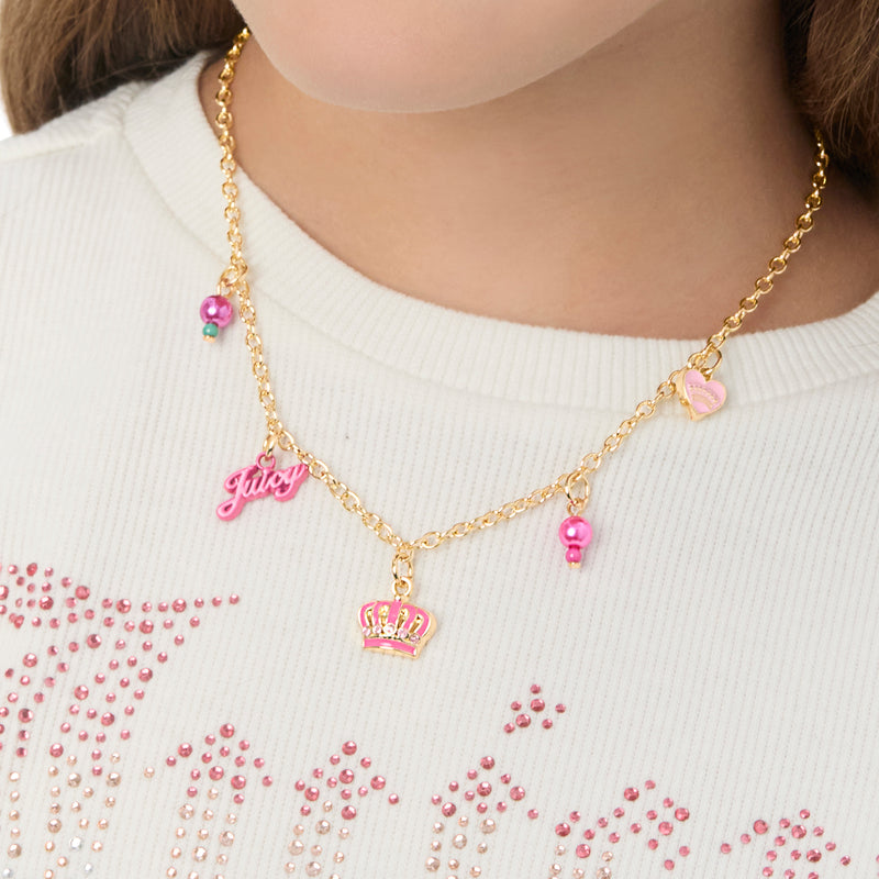 Kids Beaded Charm Necklace