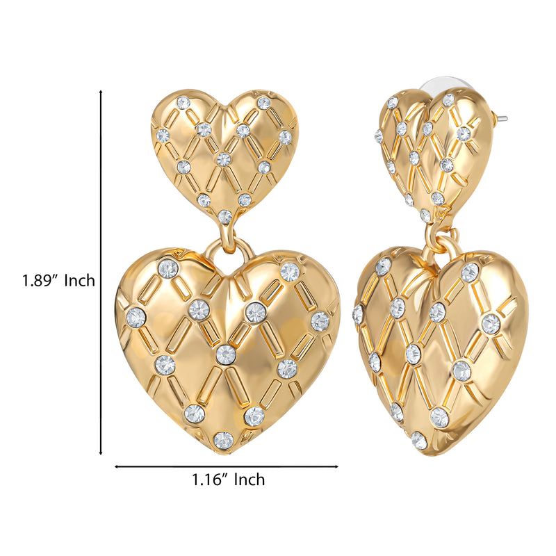 Padlock Heart & Key Necklace - Goldtone - Juicy Couture