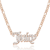 Juicy Script Crystal Chain Necklace - Juicy Couture