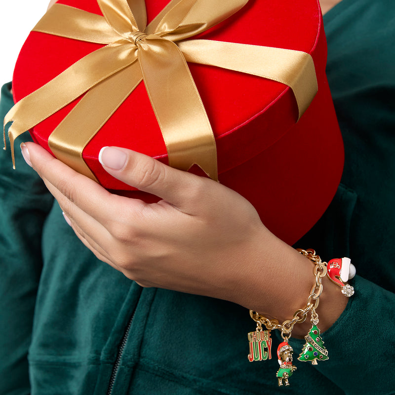 Holiday Charm Bracelet - Goldtone - Juicy Couture
