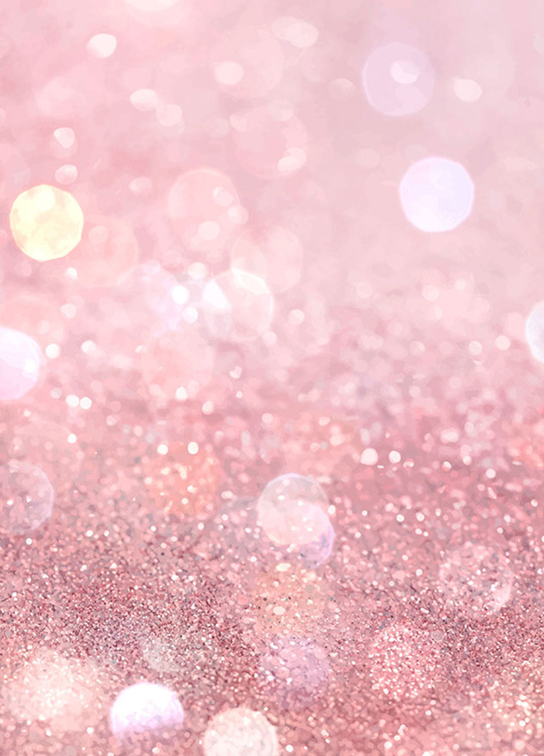 Pink glittery background with bokeh lights